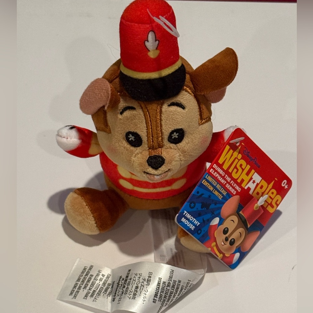NWT Disney’s Dumbo- Timothy Mouse Wishable- LR plush